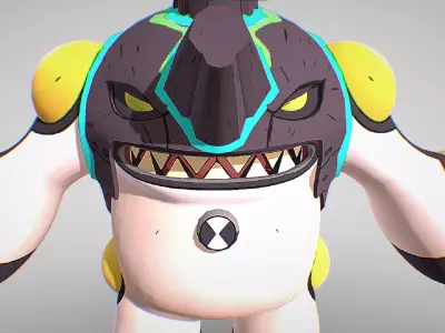 Omni Enhanced Cannonbolt - Ben 10 Alien Experience Low-poly 3D model