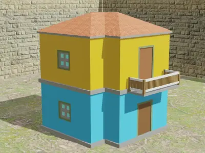 Stylish 3D Building 3D model