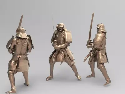 Japanese Ancient genma 4  3D model