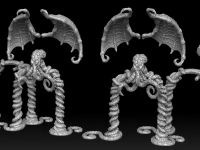 Ancient cthulhu portal arch 3d print 3D print model