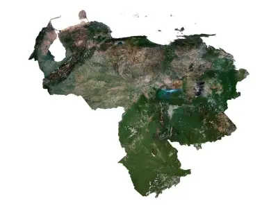 Venezuela Terrain 3D Map 3D model