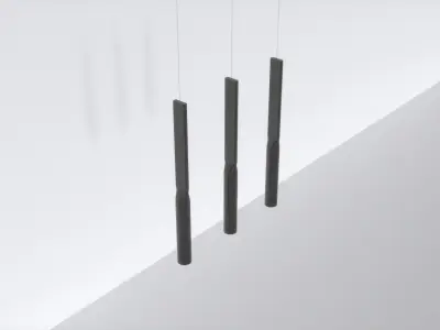 Futuristic Modern Pendant Light 02 3D model