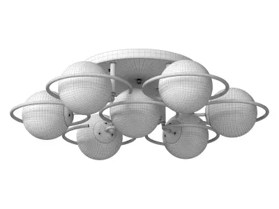 Ceiling chandelier Galio SL418-402-07 and SL418-102-07 3D model
