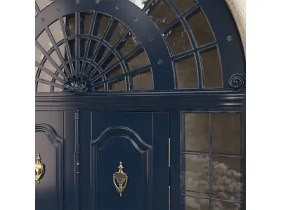 Entrance classic door 61 3D model