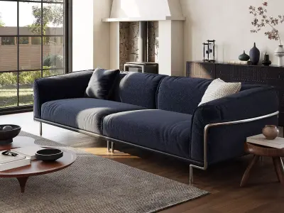 Industrial Living Interior scene 3D model