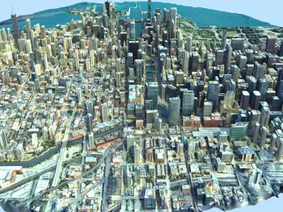 Chicago city 3D model
