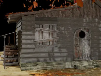 Old house exterior 3D model