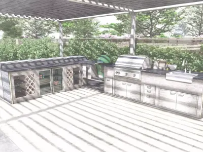 Outdoor Kitchen  3D model