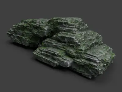 Rock 8-10 Low-poly 3D model
