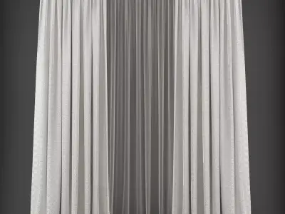 Curtain Low-poly 3D model 135