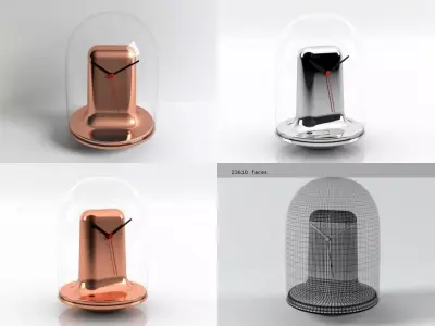 Mantel Clock 3D model