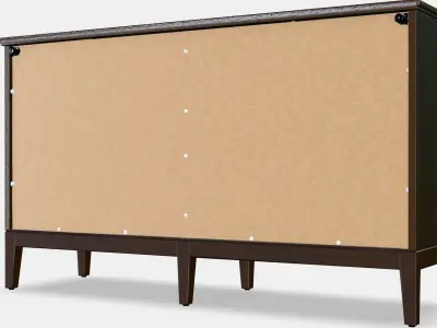 IDANAS chest of drawers with 6 drawers Low-poly 3D model