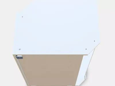 METOD Corner wall cabinet frame 1 Low-poly 3D model
