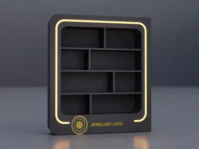 Compact Retail Showcase Low-poly 3D model