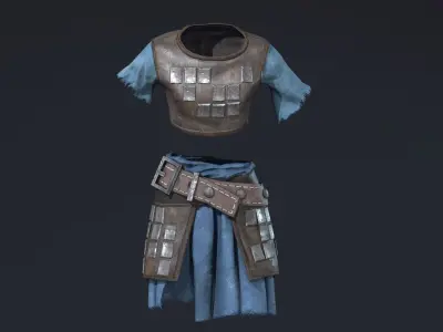Light Armor Low-poly 3D model
