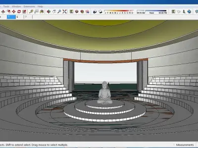 Sketchup Cultral Center E2 3D model