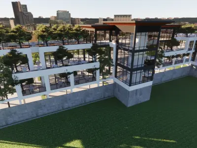 food and beverage design 3D model