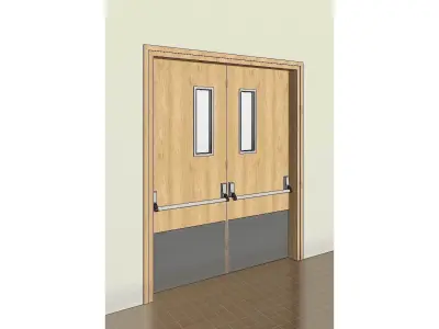 Internal Double Door 3D model