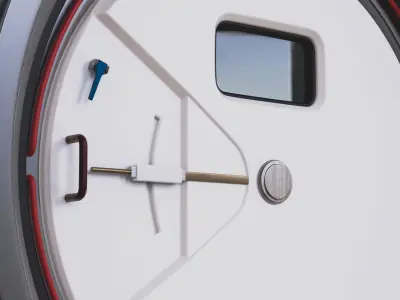 Sci-fi Door 3D model