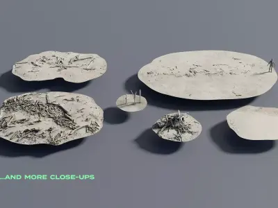 Coastal Environment Kitbash Set 3D model