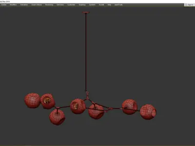 BRANCHING BUBBLES BB 07 Low-poly 3D model