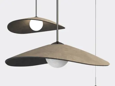 THE BOLA FELT LAMP 3D model