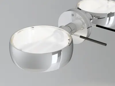 Wall lamp Occhio Sento Parete and mirror  3D model