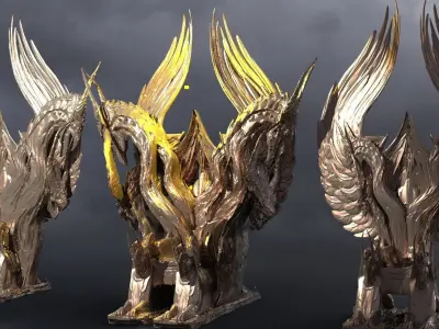 Serpent throne 3 designs  3D model