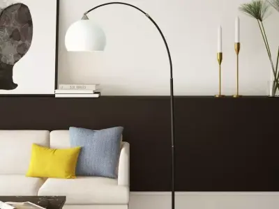 Timotheos Arched Floor Light Lamp 3D model