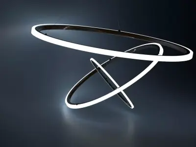 modern chandelier 3D model 2