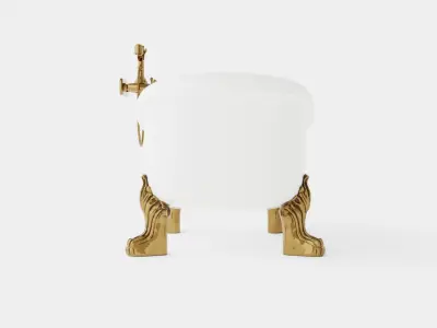 Bath Tub Low-poly 3D model