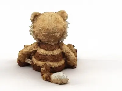 Lion Cuddly Soft Toy Low-poly 3D model