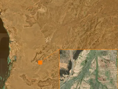 Mecca and the Red Sea coast of Saudi Arabia - tile n22 e39 3D model