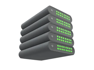 Power Storage Machine Icon v1 001 Low-poly 3D model