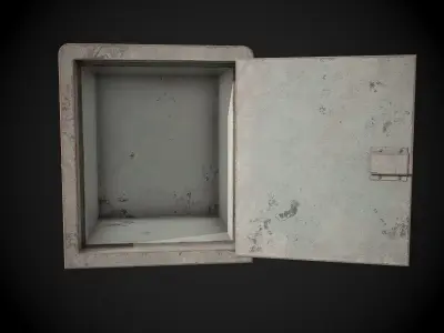 Old Safe Low-poly 3D model