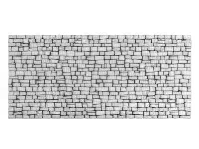 Forge Stone Wall 3D model