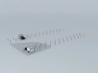 Parking area at PERFO Free 3D model