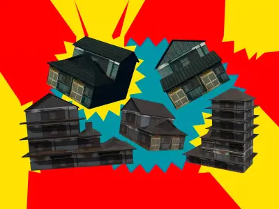 5 PSX Traditional Japanease House Pack