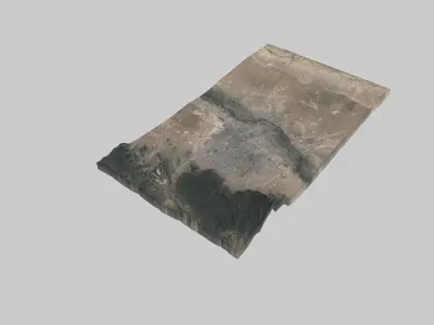 Albuquerque City Low-poly 3D model