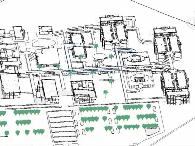 GENERAL HOSPITAL COMPLETE REVIT PROJECT 3D model