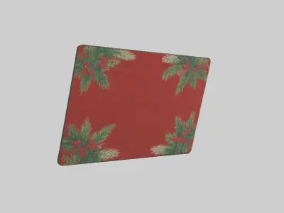 Holiday Door Mat Model Low-poly 3D model