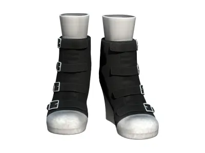 RnB Street Style Casual Boots Low-poly 3D model