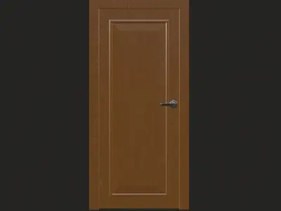 Classic Wooden Door Panel 3D model