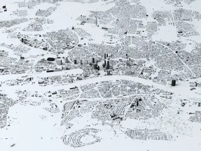 Frankfurt Streets and Buildings 3D model