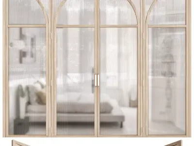 Batiik Studio door 3D model