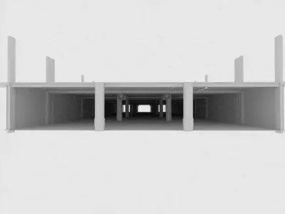 Parking Lot 3D model 3D model