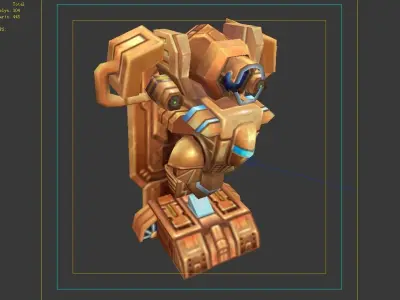Wall Fortress - Electric Shock 01 3D model