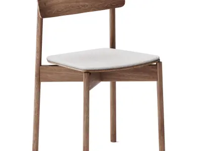 Cross Upholstered Chair by TAKT 3D model