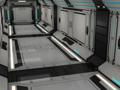 Sci Fi Corridor 3D model