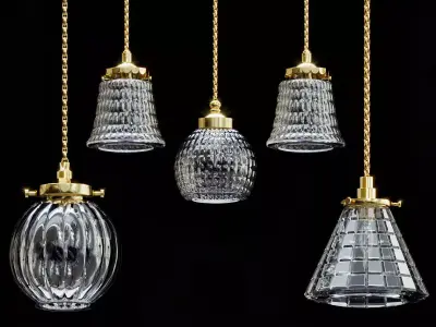 Pentant lamp glass 3D model